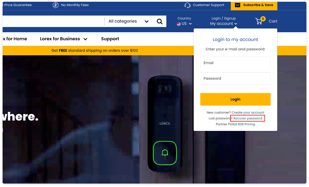 How to Reset Your Password LOREX Support